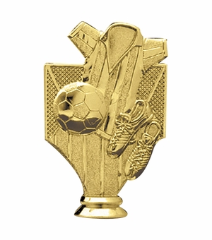 5 INCH GOLD PLASTIC SOCCER GENERAL TROPHY FIGURE