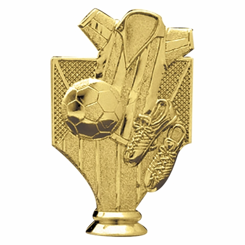 5 INCH GOLD PLASTIC SOCCER GENERAL TROPHY FIGURE