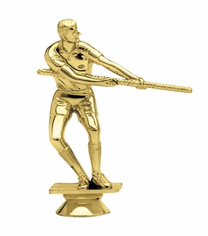 5 INCH GOLD PLASTIC TUG-O-WAR TROPHY FIGURE