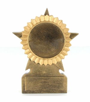 5 INCH GOLD STAR RESIN TROPHY, NO PLATE