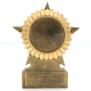 5 INCH GOLD STAR RESIN TROPHY, NO PLATE
