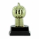 5 INCH PUMPKIN TROPHY ON BLACK & GOLD SIMULATED MARBLE BASE