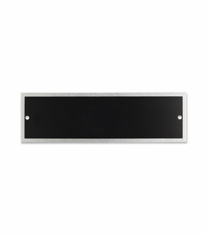 5 X 1-1/2 Inch Black and Silver Screened Header Plate for Engraved
