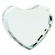 5 x 4-1/2 INCH OPTICAL CRYSTAL MULTIPLE FACET HEART AWARD