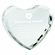 5 x 4-1/2 INCH OPTICAL CRYSTAL MULTIPLE FACET HEART AWARD