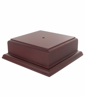 5 X 5 X 2-1/8 ROSEWOOD FINISH BASE FOR BOWL OR CUP