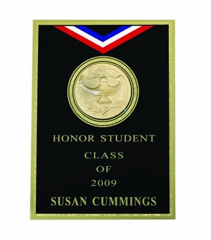 5 X 7 BLACK RIBBON PLATE