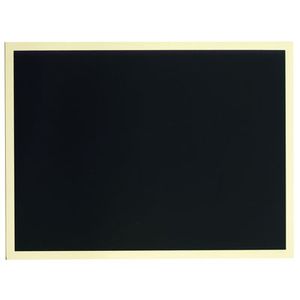 5 X 7 INCH BLACK SCREENED PLATE, ADHESIVE BACK