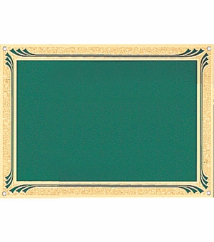 5 X 7 GREEN SCREENED PLATE