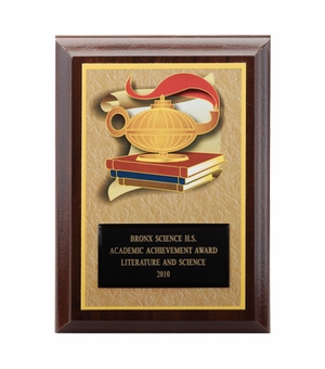 5 X 7 INCH ACADEMIC ACHIEVEMENT DIGITAL PHOTO PLAQUE WITH BLACK ENGRAVING PLATE