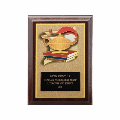 5 X 7 INCH ACADEMIC ACHIEVEMENT DIGITAL PHOTO PLAQUE WITH BLACK ENGRAVING PLATE