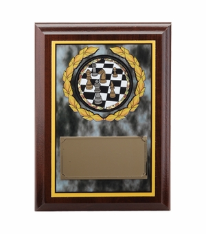 5 X 7 INCH MARBLEIZED DIGITAL PHOTO PLAQUE WITH GOLD ALUMINUM ENGRAVING PLATE TAKES MYLAR