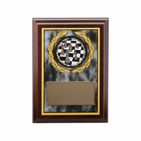 5 X 7 INCH MARBLEIZED DIGITAL PHOTO PLAQUE WITH GOLD ALUMINUM ENGRAVING PLATE TAKES MYLAR
