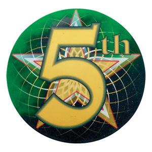 2 Inch in Diameter Round 5th Place Mylar Insert