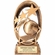 6 1/2 INCH ANTIQUE GOLD STAR GENERIC VOLLEYBALL RESIN TROPHY