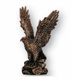 6-1/2 INCH CAST EAGLE ANTIQUE BRASS