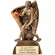 6-1/2 INCH FEMALE BASKETBALL FLAG RESIN TROPHY