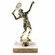 6-1/2 INCH FEMALE TENNIS TROPHY FIGURE ON MARBLE BASE