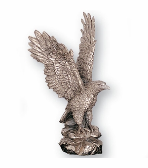 6-1/2 INCH HEIGHT CAST EAGLE ANTIQUE SILVER