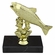 6-1/2 INCH SALMON ANIMAL GOLD TROPHY ON BLACK MARBLE BASE