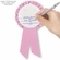  6-1/2 x 3 INCH PINK ROSETTE RIBBON WITH 2 INCH "I GRADUATED FROM KINDERGARTEN!" MYLAR INSERT