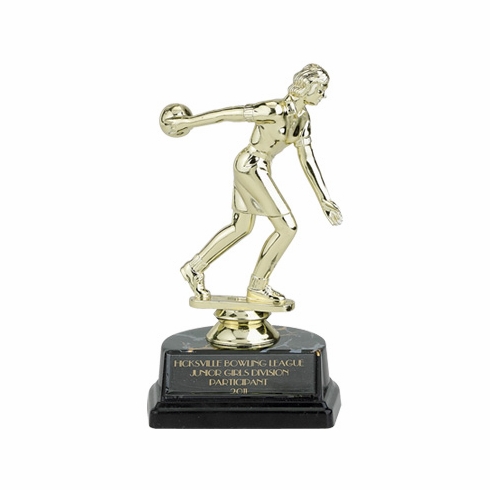 6-1/4 INCH MARBLEIZED BASE TROPHY TAKES ANY FIGURE