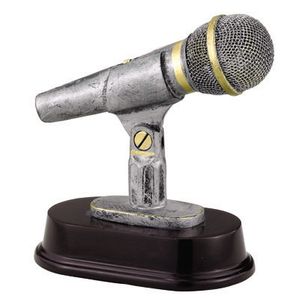 6-1/4 INCH RESIN MICROPHONE TROPHY