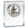 6-1/4 x 5 INCH OPTICAL CRYSTAL ELEGANT SQUARE SKELETON QUARTZ DESK CLOCK