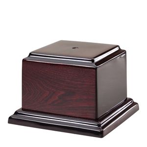 6-3/4 X 6-3/4 X 1 INCH HIGH GLOSS ROSEWOOD PIANO FINISH BASE