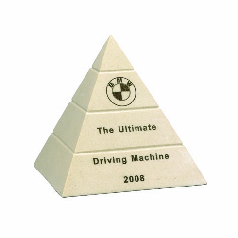 6-3/4 X 6 STONE RESIN PYRAMID