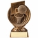6" BASKETBALL PARTICIPANT RESIN TROPHY ANTIQUE GOLD FINISH