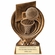 6" BASKETBALL PARTICIPANT RESIN TROPHY ANTIQUE GOLD FINISH
