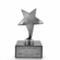 6" BRIGHT DIE CAST METAL STAR TROPHY 
