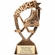6 INCH ANTIQUE GOLD BANNER HOCKEY RESIN TROPHY