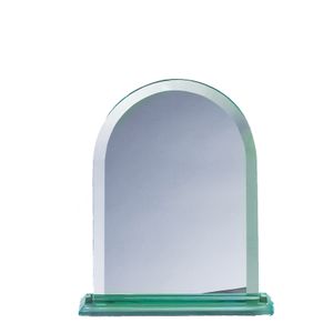 6 INCH ARCHED SHAPE JADE GLASS AWARD