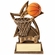 6 INCH BASKETBALL SWEEPING STAR RESIN TROPHY