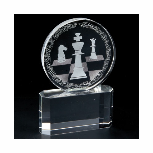 6 INCH CRYSTAL CHESS
