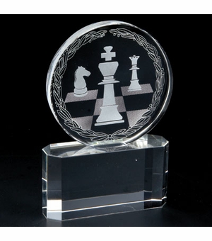 6 INCH CRYSTAL CHESS