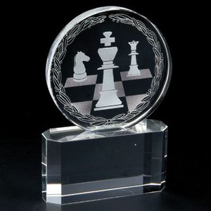 6 INCH CRYSTAL CHESS