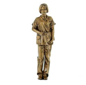 6 INCH FEMALE NURSE PLAQUE MOUNT