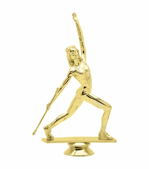 6 INCH GOLD PLASTIC BATON TWIRLER TROPHY FIGURE