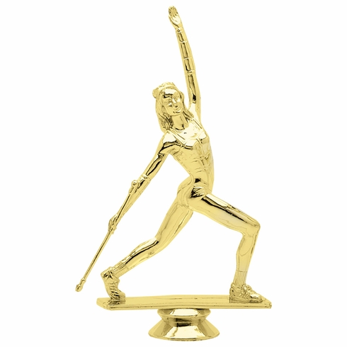 6 INCH GOLD PLASTIC BATON TWIRLER TROPHY FIGURE