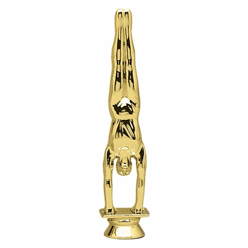 6 INCH GOLD PLASTIC MALE GYMNAST TROPHY FIGURE
