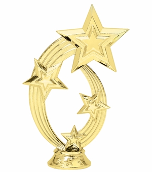 6 INCH GOLD PLASTIC SHOOTING STAR FIGURE