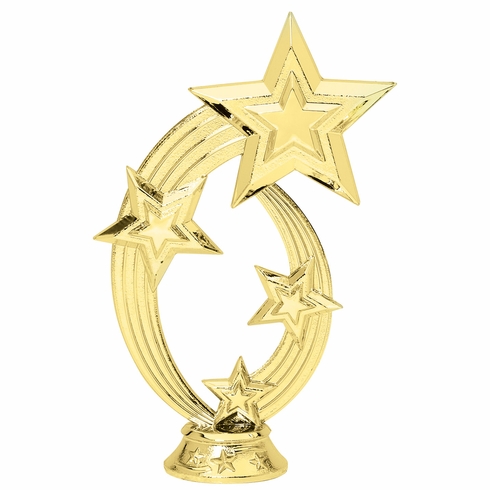 6 INCH GOLD PLASTIC SHOOTING STAR FIGURE