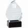 6 INCH HEIGHT OPTICAL CRYSTAL FLAME AWARD