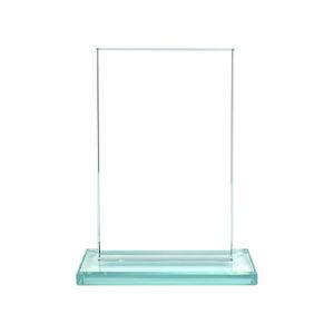 6 INCH JADE GLASS RECTANGULAR AWARD
