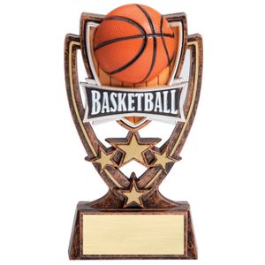 6 INCH PLASTIC MOLDED BASKETBALL TROPHY