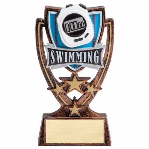 6 INCH PLASTIC MOLDED SWIMMING TROPHY