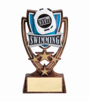 6 INCH PLASTIC MOLDED SWIMMING TROPHY